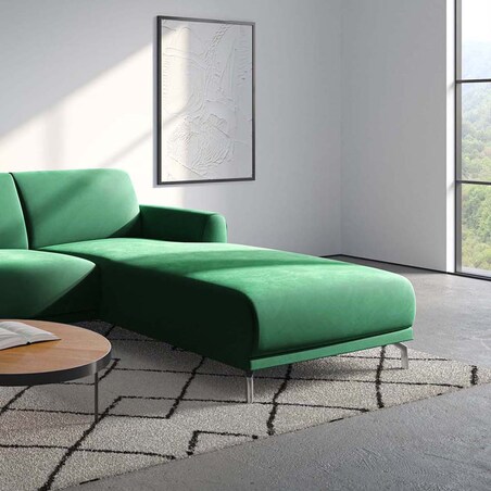 Sofa narożna Puzo - zielona