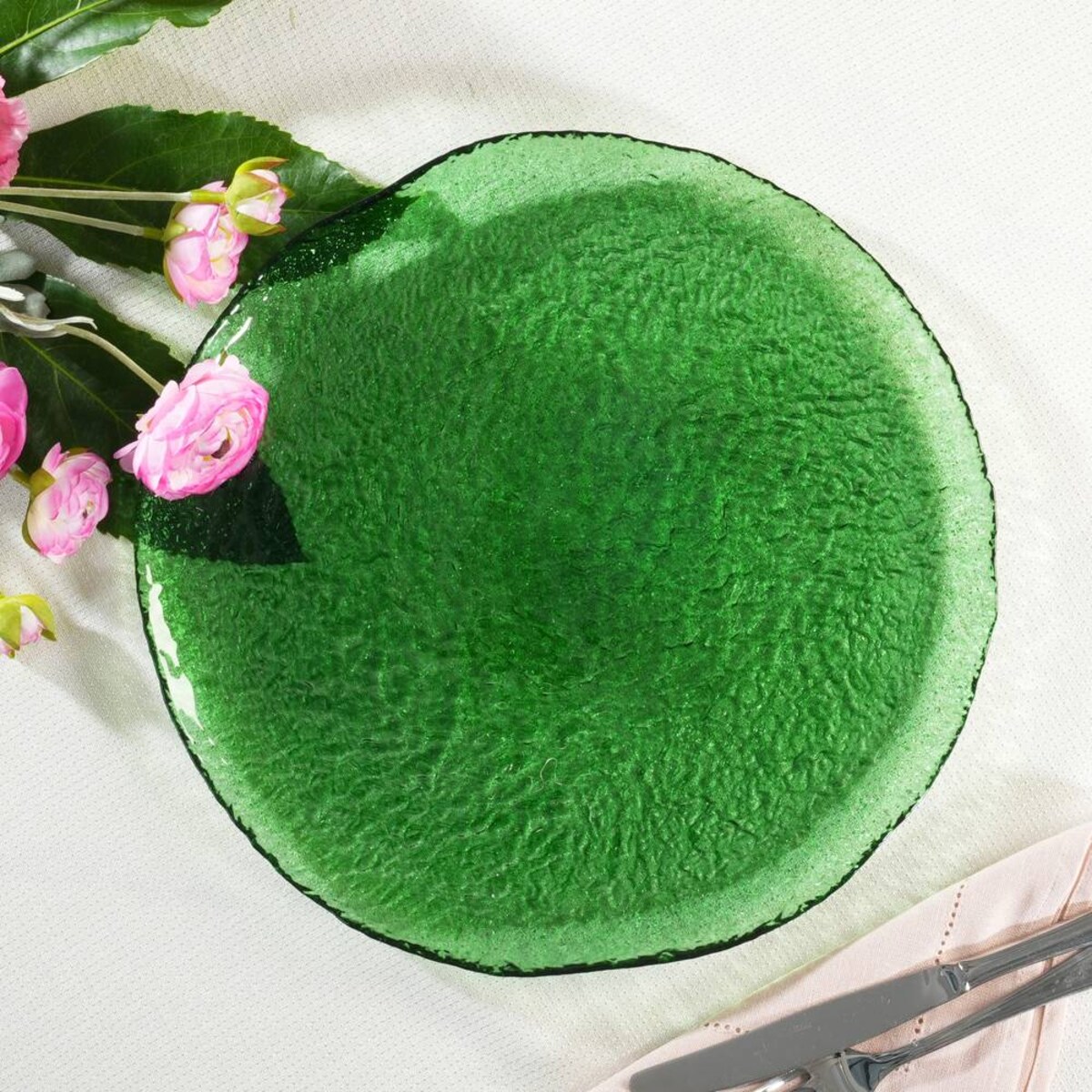 VILLA ITALIA Talerz do ciasta szklany 32 cm MIDORI