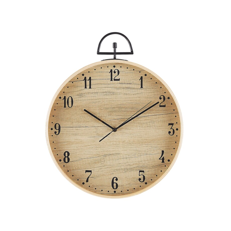 Zegar ścienny ø 40 cm jasne drewno OPFIKON