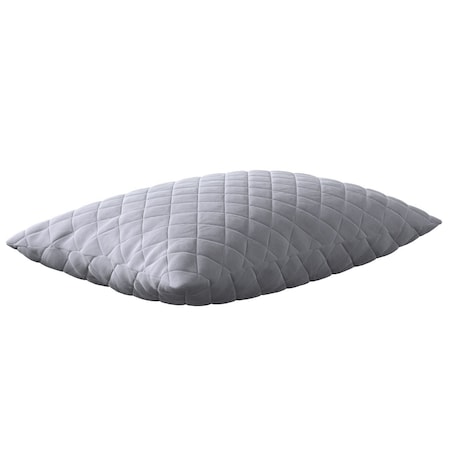 Poszewka Kinga pikowana 60 x 40 cm 60x40 srebrzysty szary