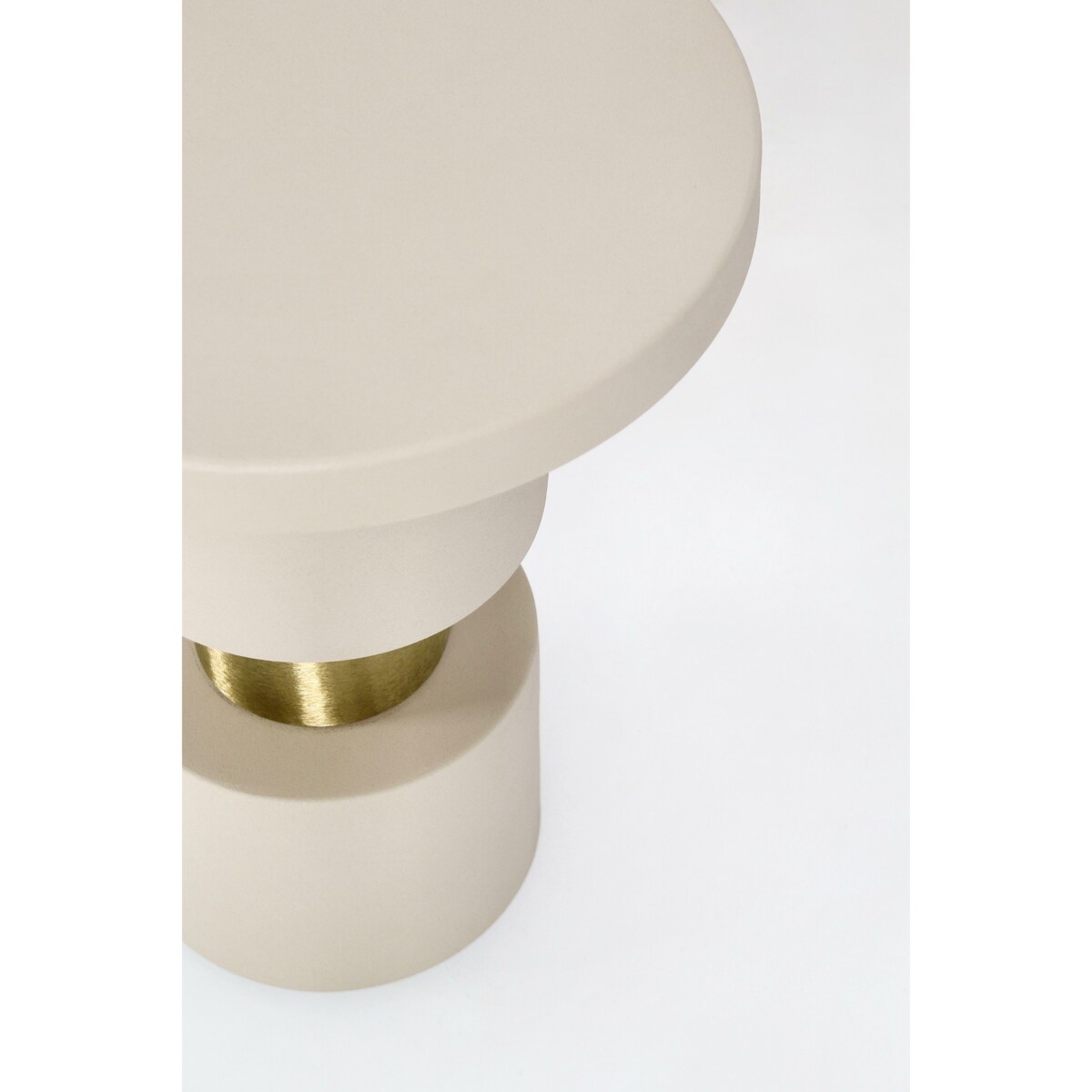 BIZZOTTO stolik kawowy MITUL FOG beżowy / złoty