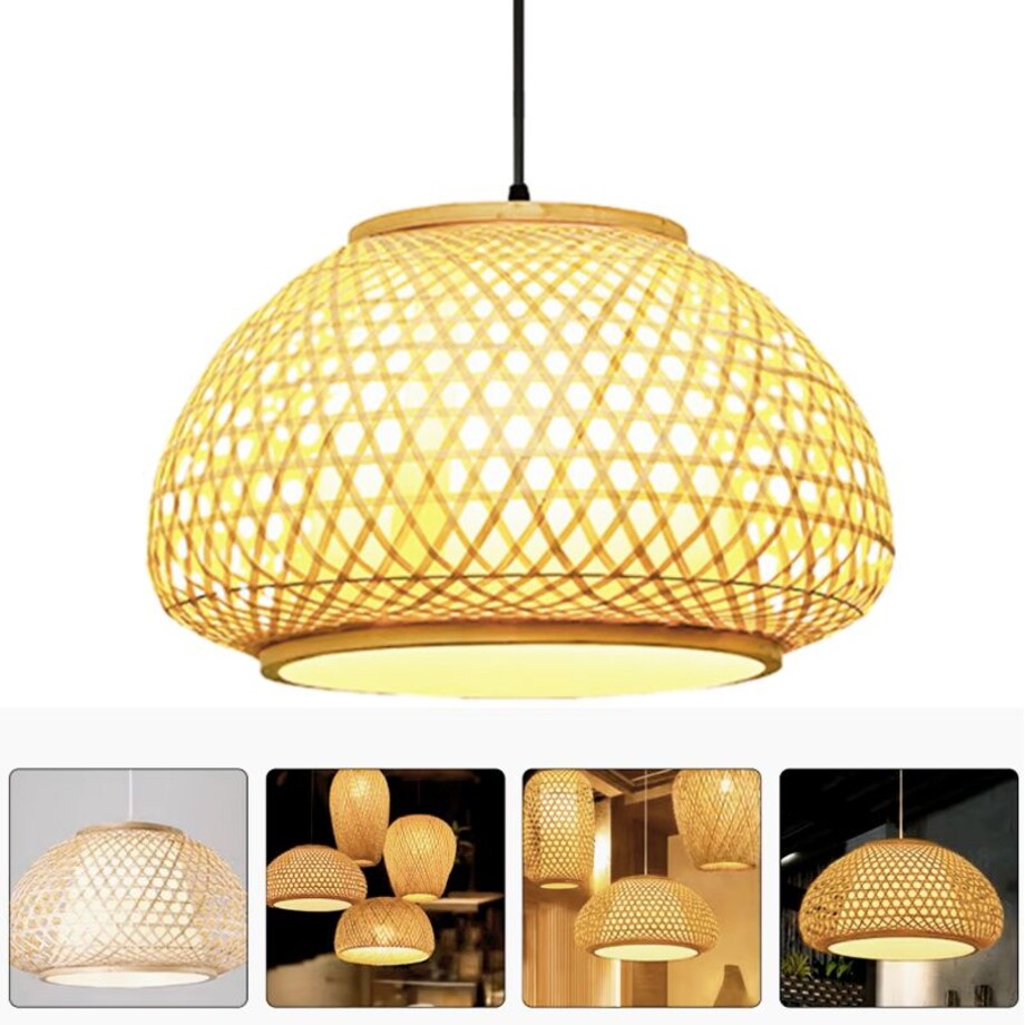 Lampa wisząca pleciona naturalna Boho APP1649-1CP