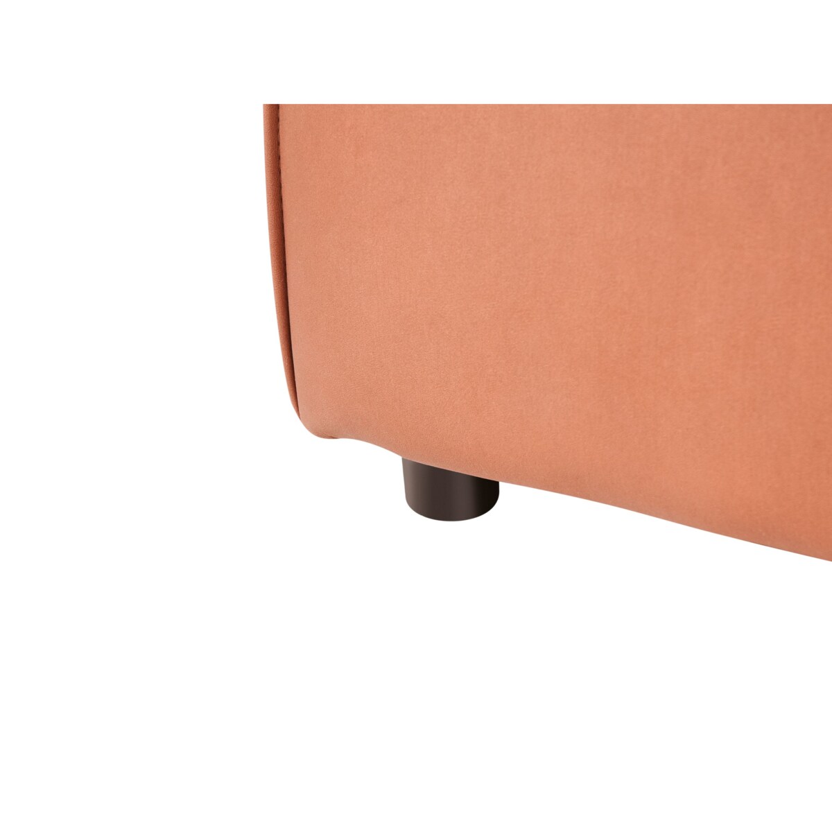 Szezlong lewostronny BRANDE Ekoskóra Złoty brąz