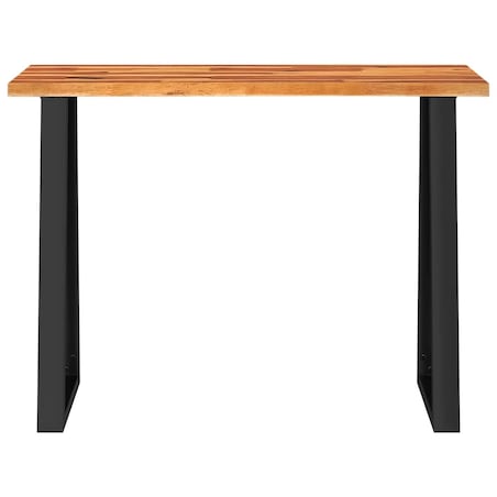 vidaXL Stolik konsolowy, 110x35x80 cm, lite drewno akacjowe