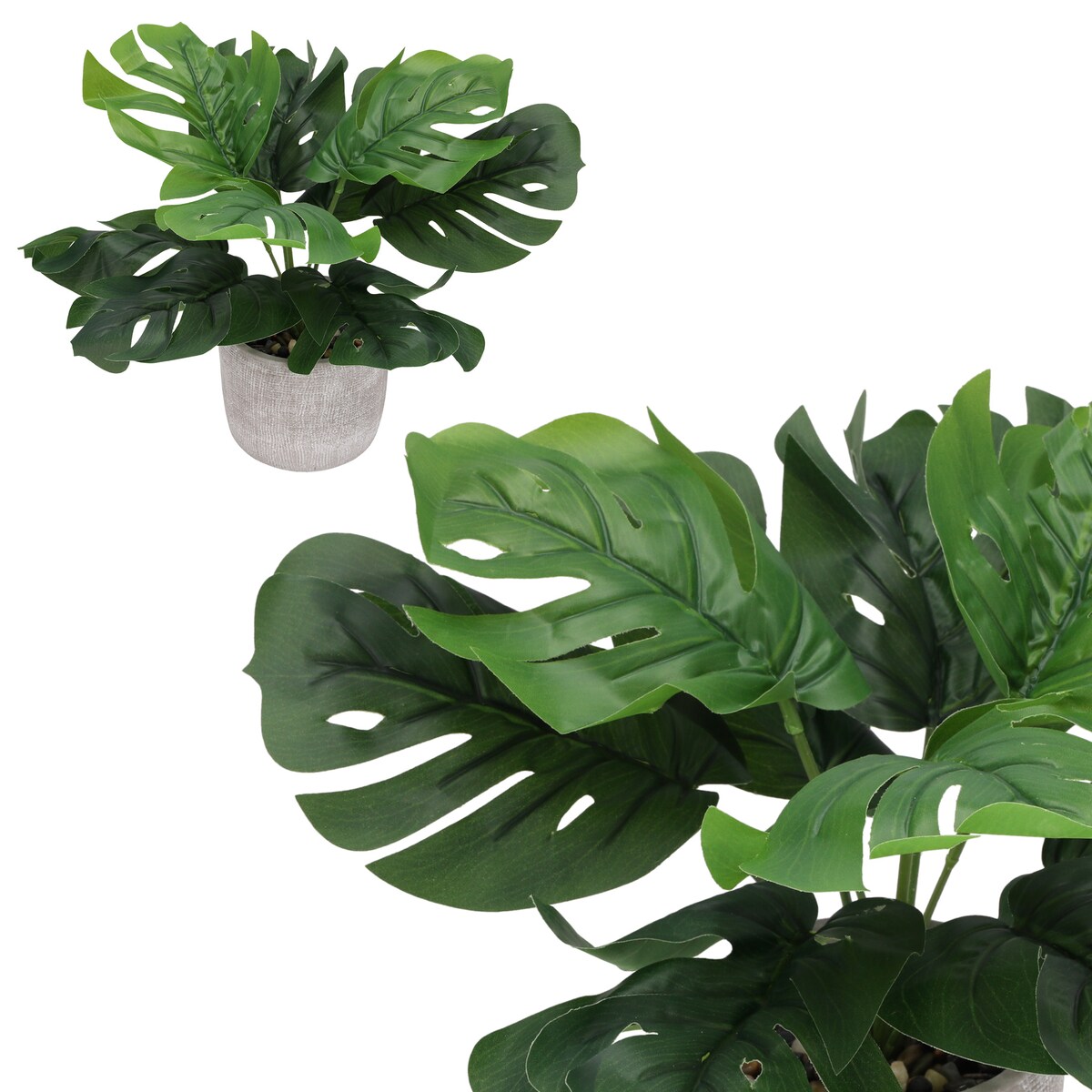 Sztuczny kwiat JAK ŻYWY do wazonu MONSTERA dekoracja roślina ZIELONA