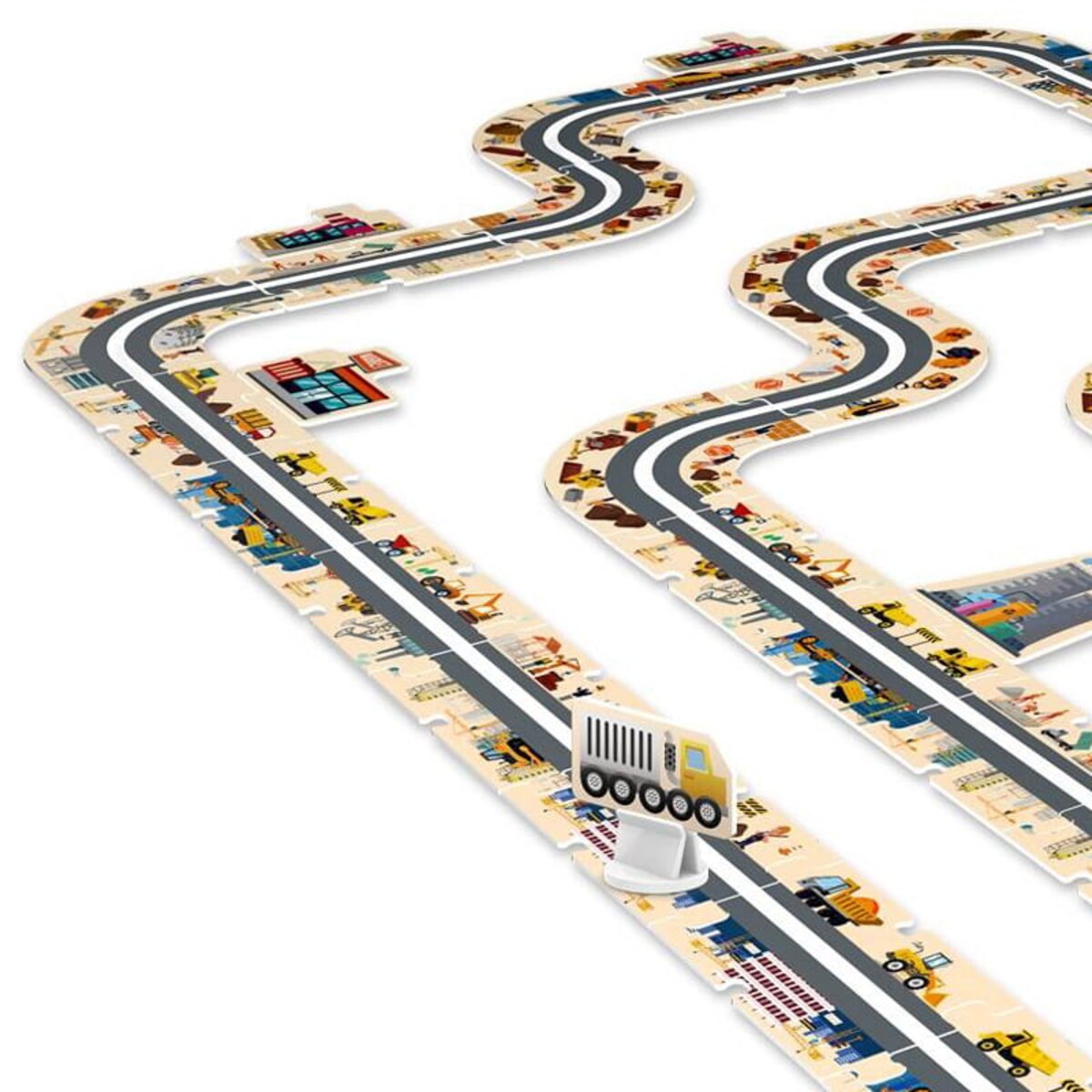 Droga - tor dla samochodów Budowa - Puzzle 44 elementy