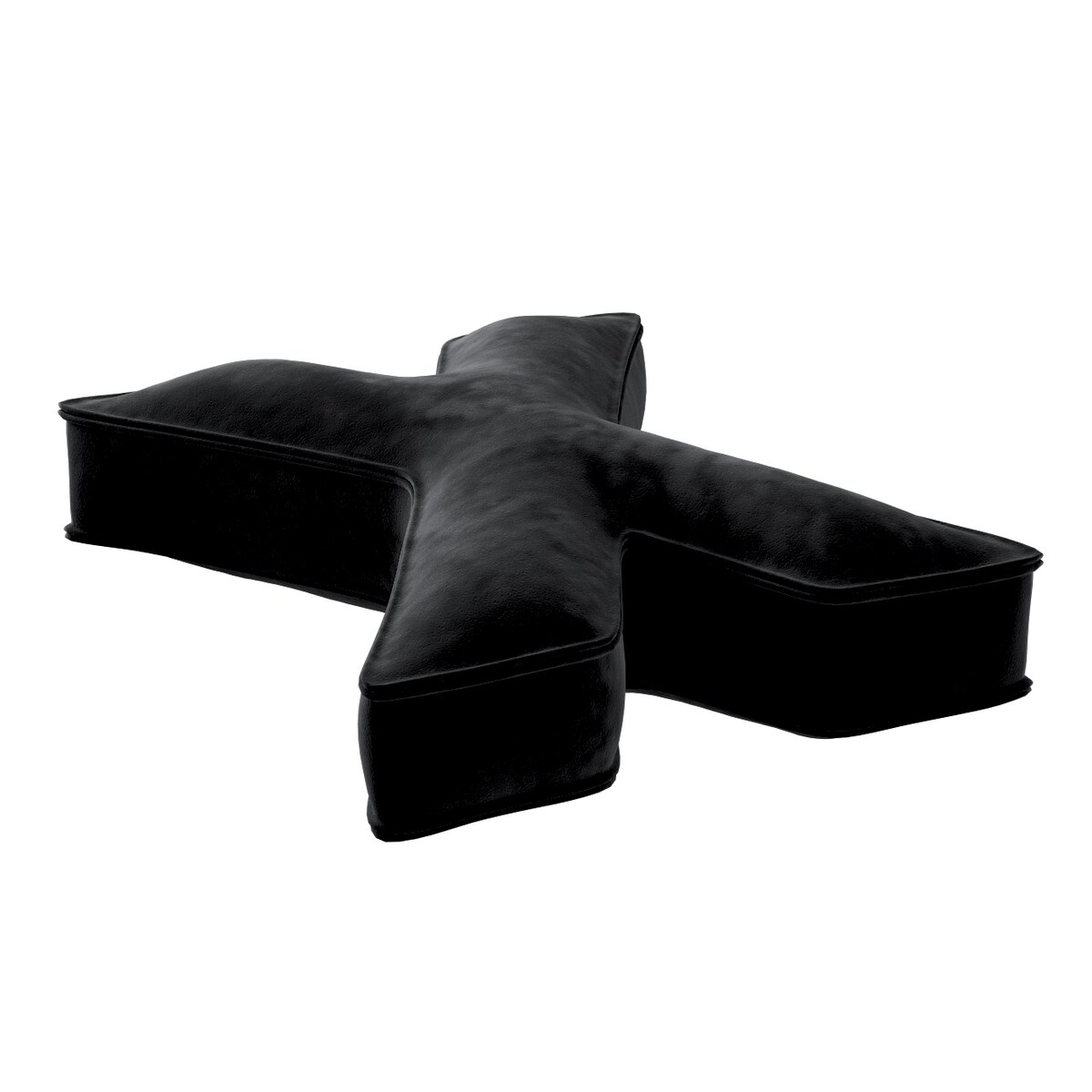 Poduszka literka X, głęboka czerń, 35x40cm, Posh Velvet