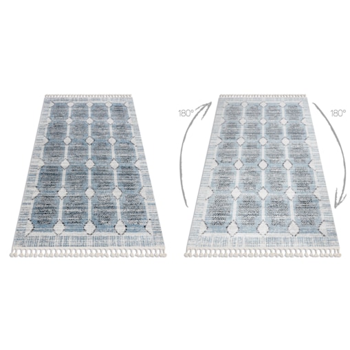 Dywan nowoczesny BELLE BR22A beż / niebieski 180x270 cm