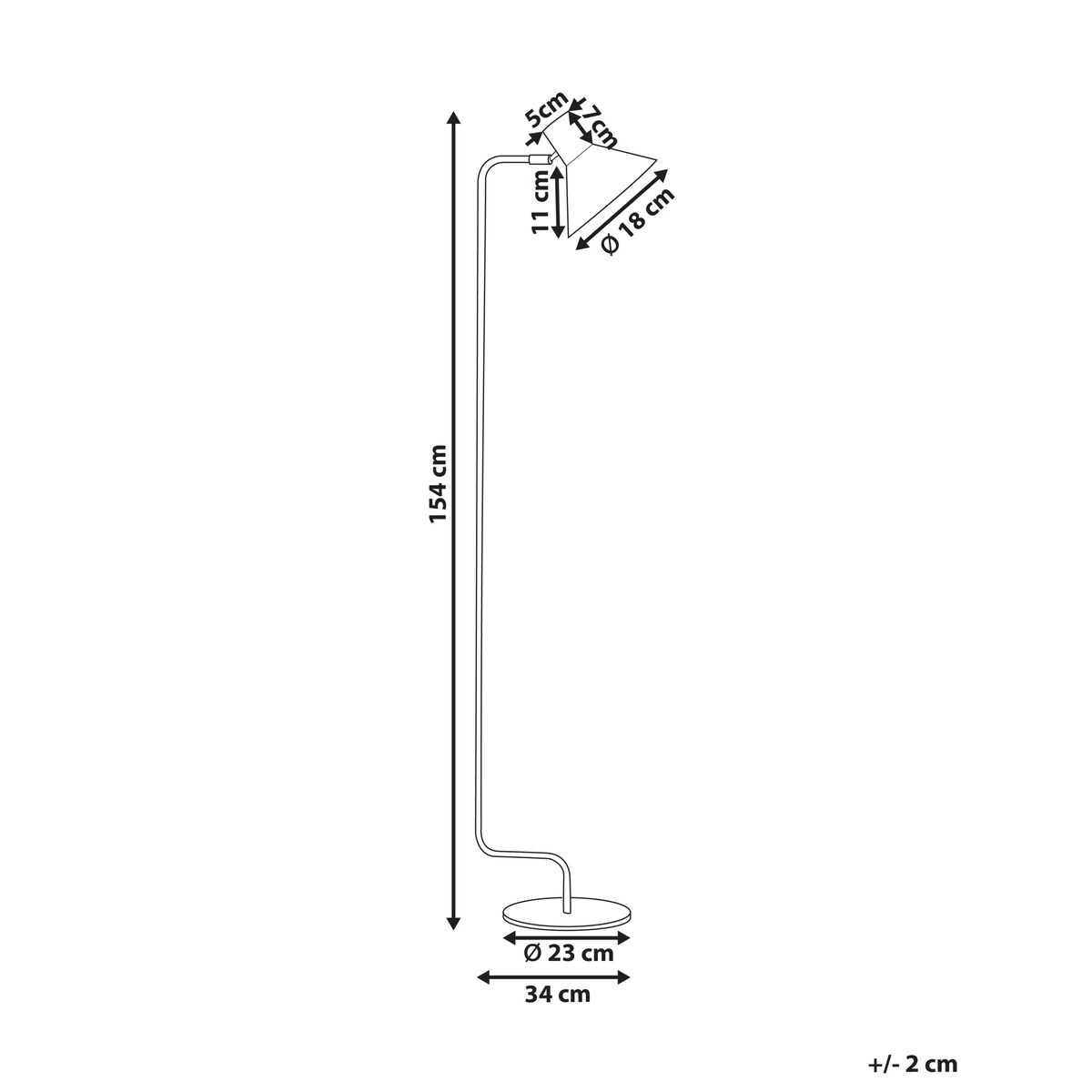 Lampa podłogowa RIMAVA Metal Jasnozielony