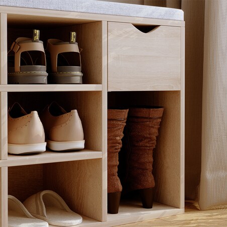 Szafka na buty z siedziskiem loft sonoma ławka przedpokój z szufladą