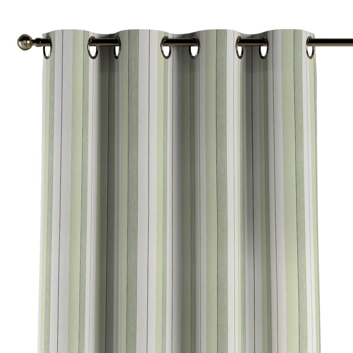 Zasłona na kółkach 1 szt. 130x245 zielone pasy