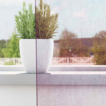 vidaXL Zasłony woalowe z pętelkami 2 szt. Fioletowe 140x225 cm