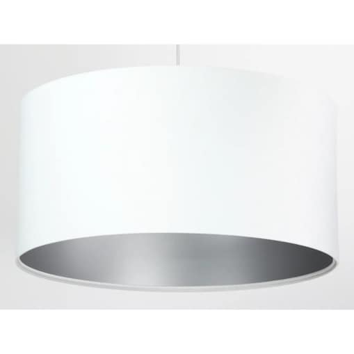 Lampa wisząca HOME 60 biała/srebrna