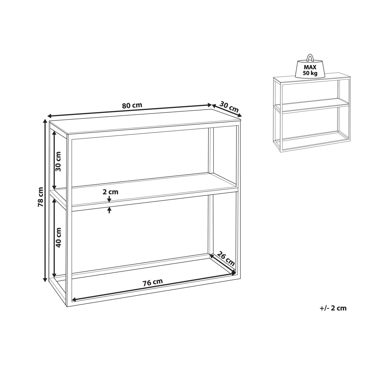 Konsola szklana efekt marmuru biało-złota AZUSA