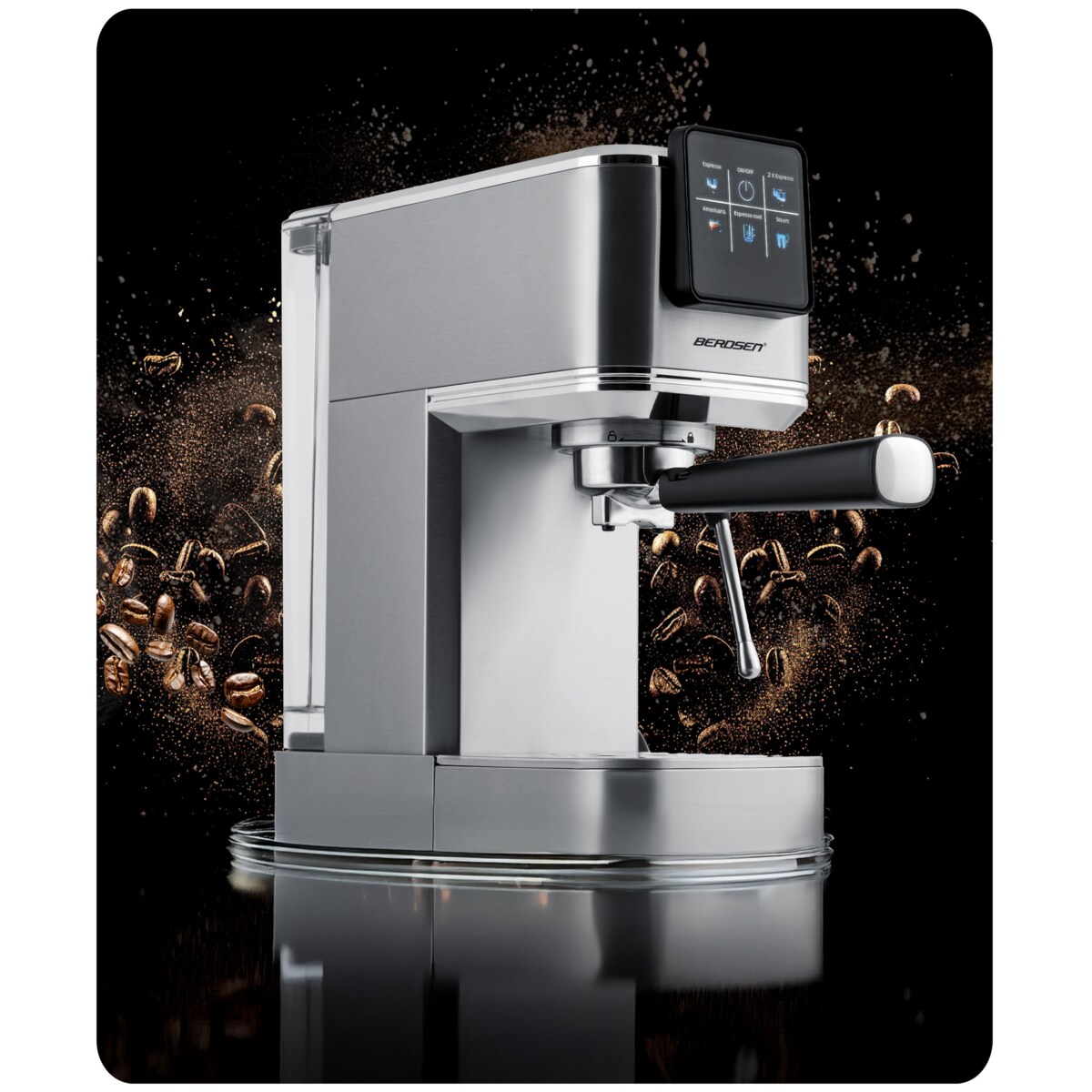 Ekspres do kawy ciśnieniowy kolbowy ze spieniaczem 377000 Berdsen