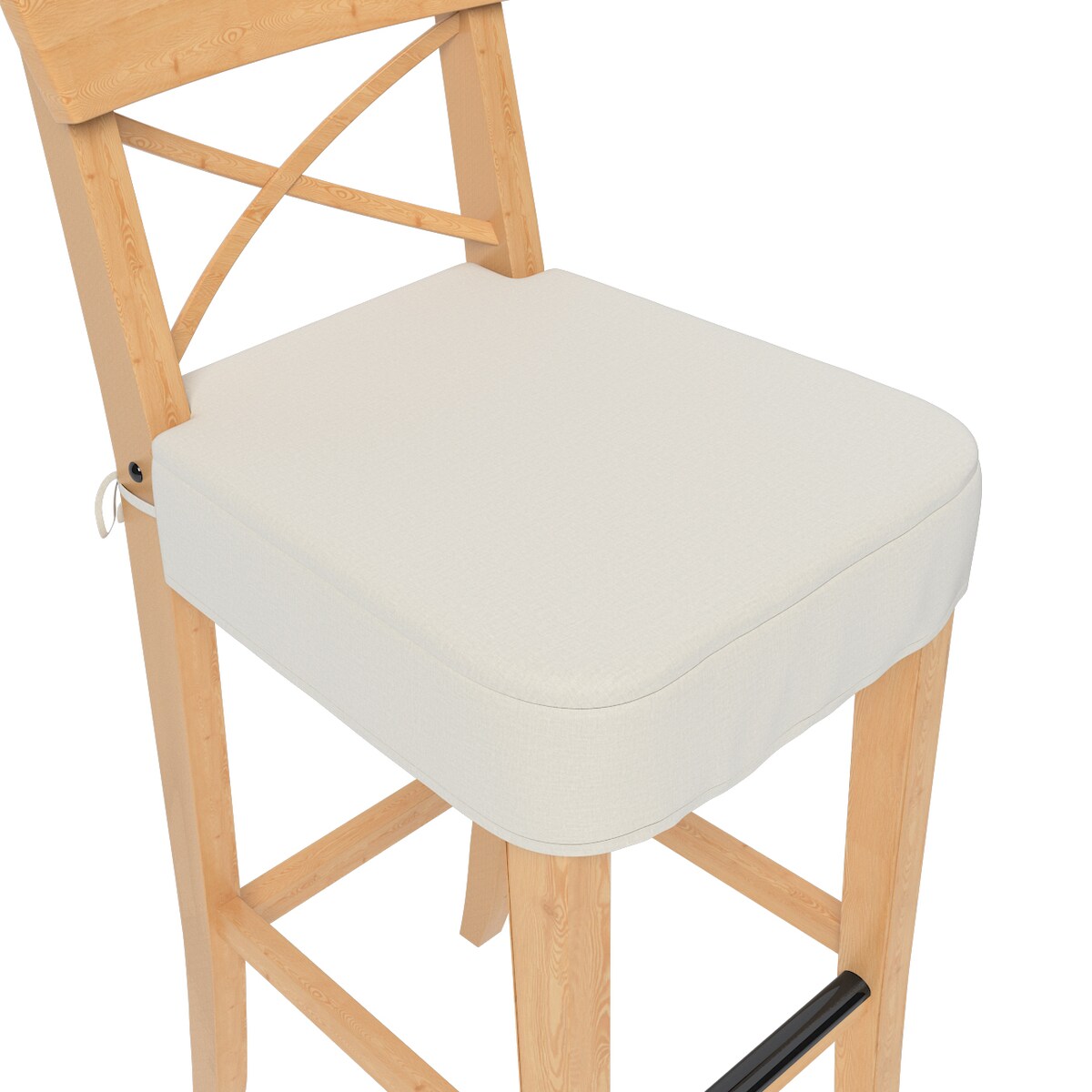 Siedzisko na krzesło barowe Ingolf, jasno szary welwet, krzesło barowe Ingolf, Ingrid