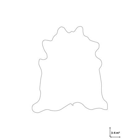 Skóra bydlęca 3-4 m² czarno-biała NASQU