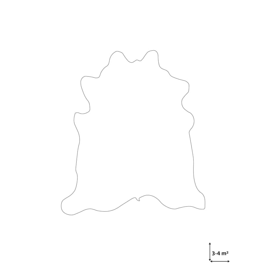 Skóra bydlęca 3-4 m² czarno-biała NASQU