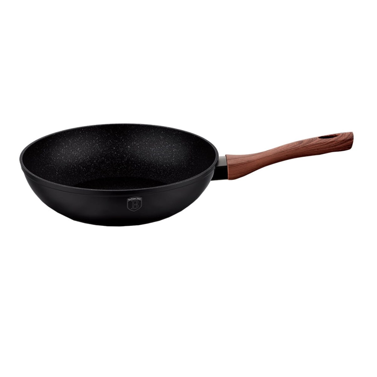 Wok z powłoką granitową 28cm 3.2L BERLINGER HAUS Ebony Rosewood
