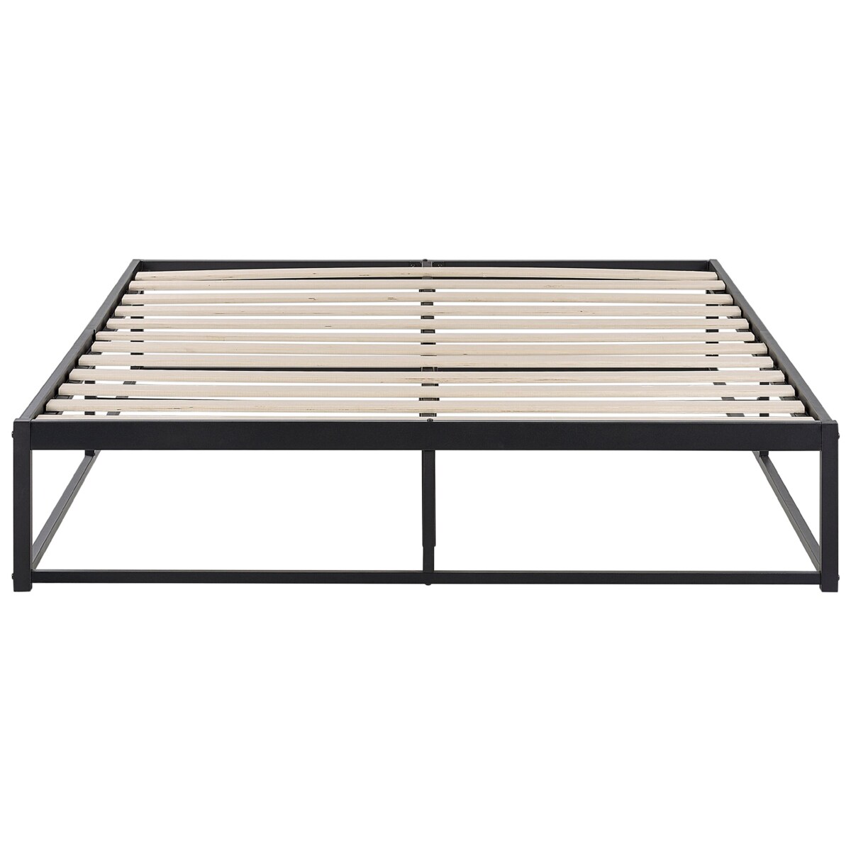 Łóżko metalowe 140 x 200 cm czarne VIRY