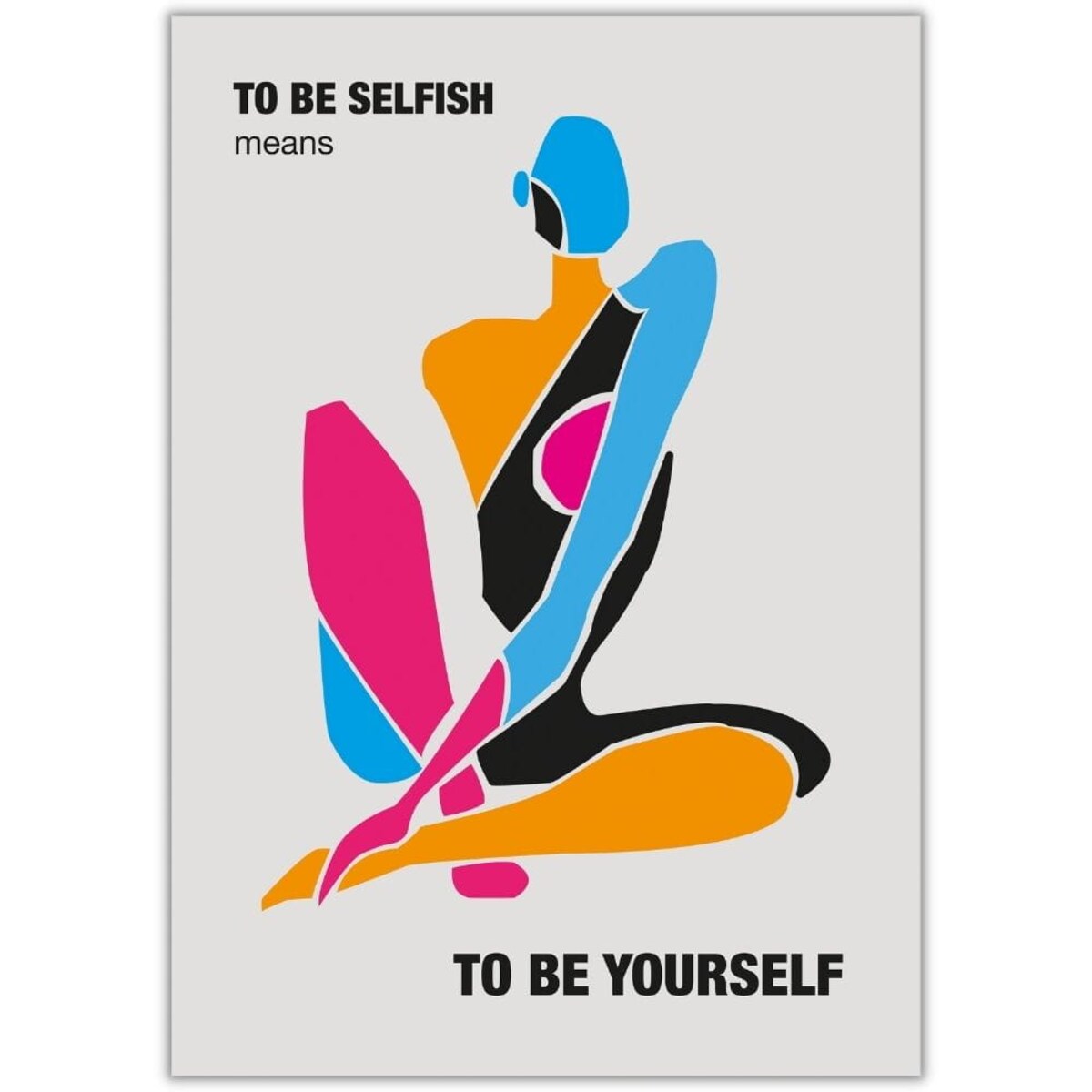 plakat selfish 30x40 cm