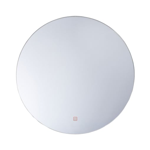 Okrągłe lustro ścienne LED ø 60 cm srebrne CALLAC