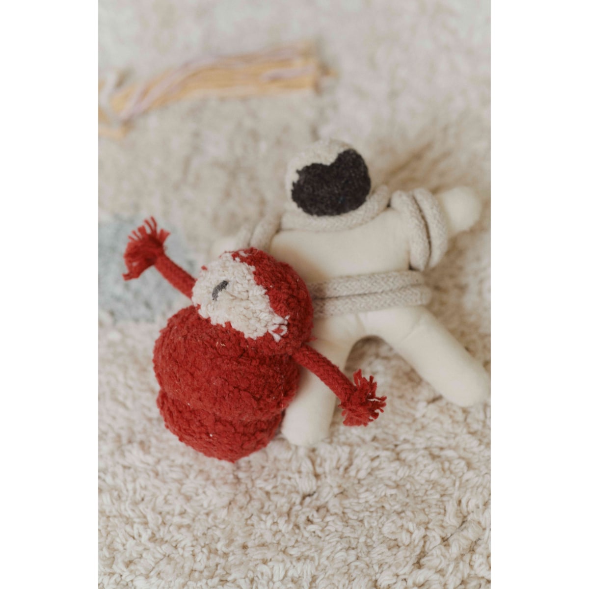 Dywan bawełniany do zabawy Układ Słoneczny, "Mom, I want to be an astronaut" Lorena Canals