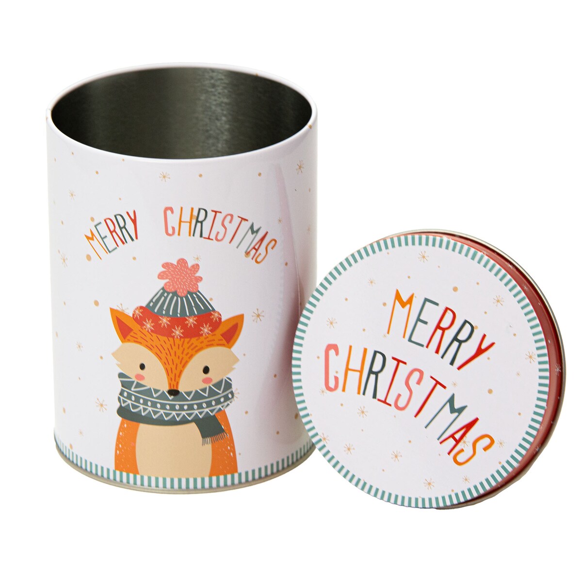 Puszka Na Pierniki Ciastka Pojemnik Zamykany 14 Cm Zestaw Metalowa Z Wieczkiem