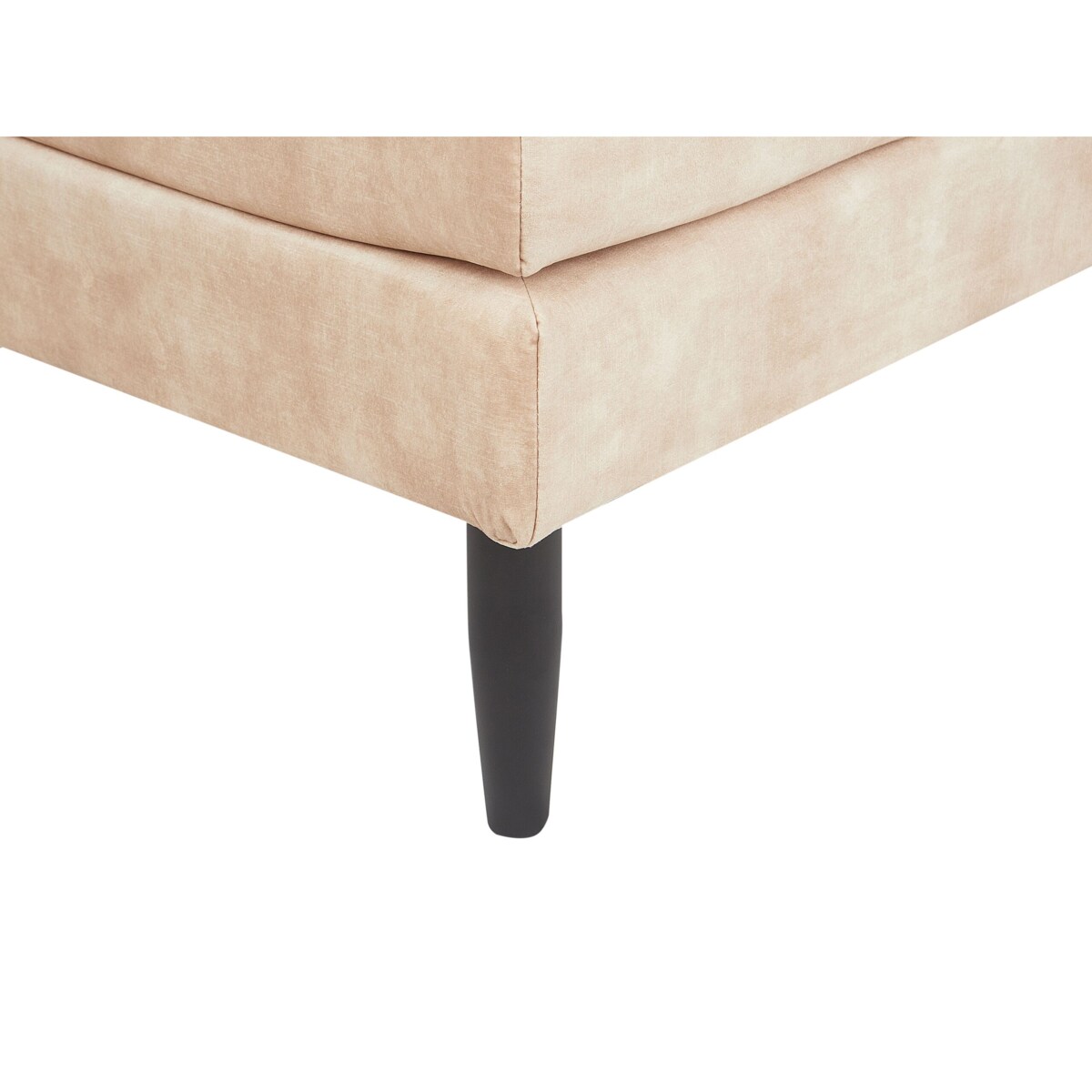 Szezlong welurowy beżowy USSEL