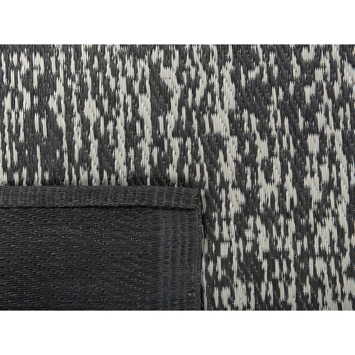 Dywan zewnętrzny 120 x 180 cm czarno-biały BALLARI