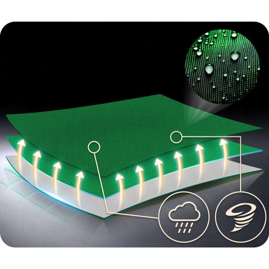 Huśtawka ogrodowa Neo-Sport Swingo bocianie gniazdo fotel wiszący 120 cm zielona