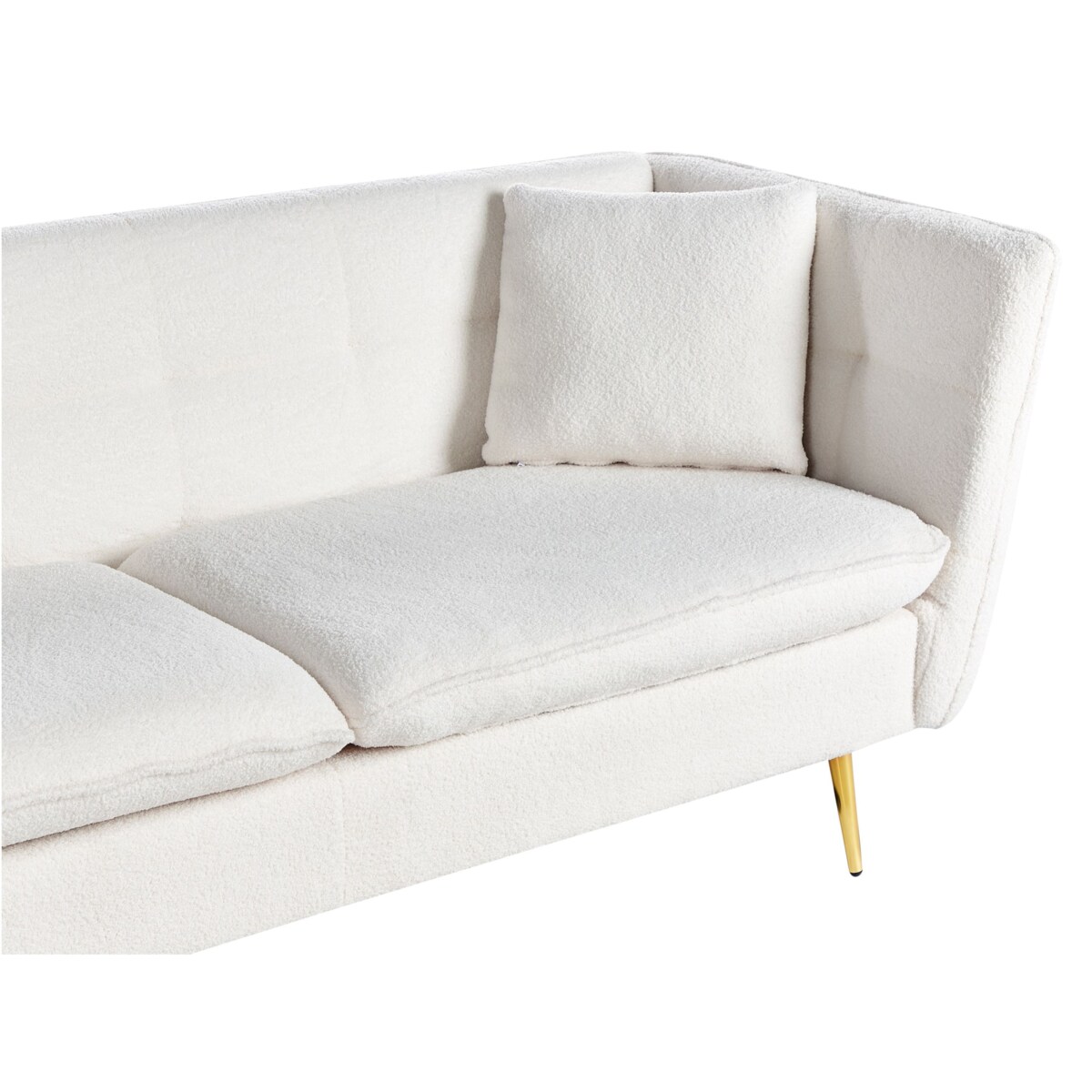 Sofa 3-osobowa boucle biała FREDERICA