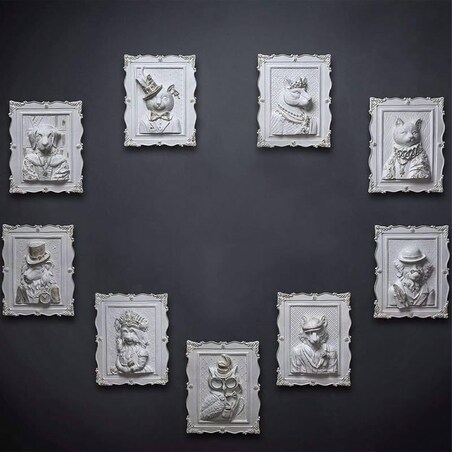 Malowanie 3D - Płaskorzeźba Królewski kot