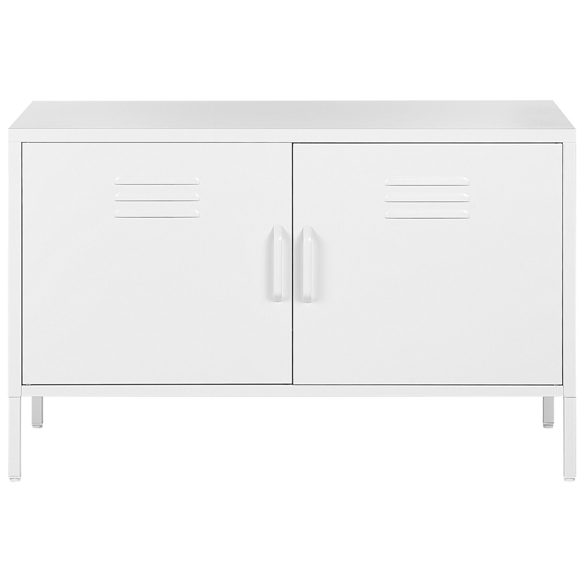 Szafka dwudrzwiowa metalowa biała URIA