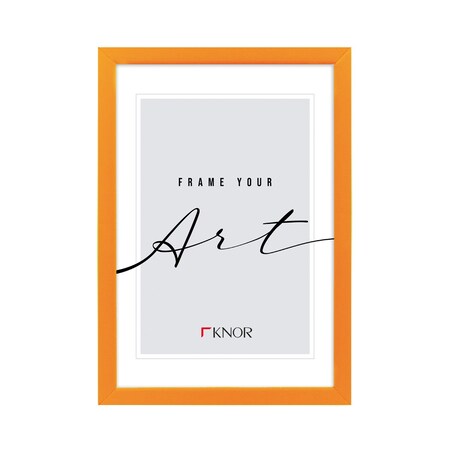 Ramka pomarańczowa, 15x21 cm, ramka na zdjęcie, Knor - pomarańczowe ramki do zdjęć i plakatów, ramki dla dzieci, neon