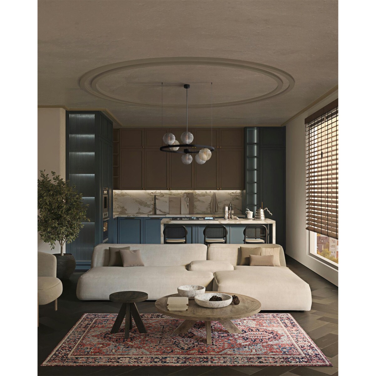 Lampa wisząca K-5697 z serii SATURNO