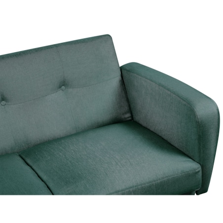 Sofa rozkładana 3-osobowa zielony FLORLI