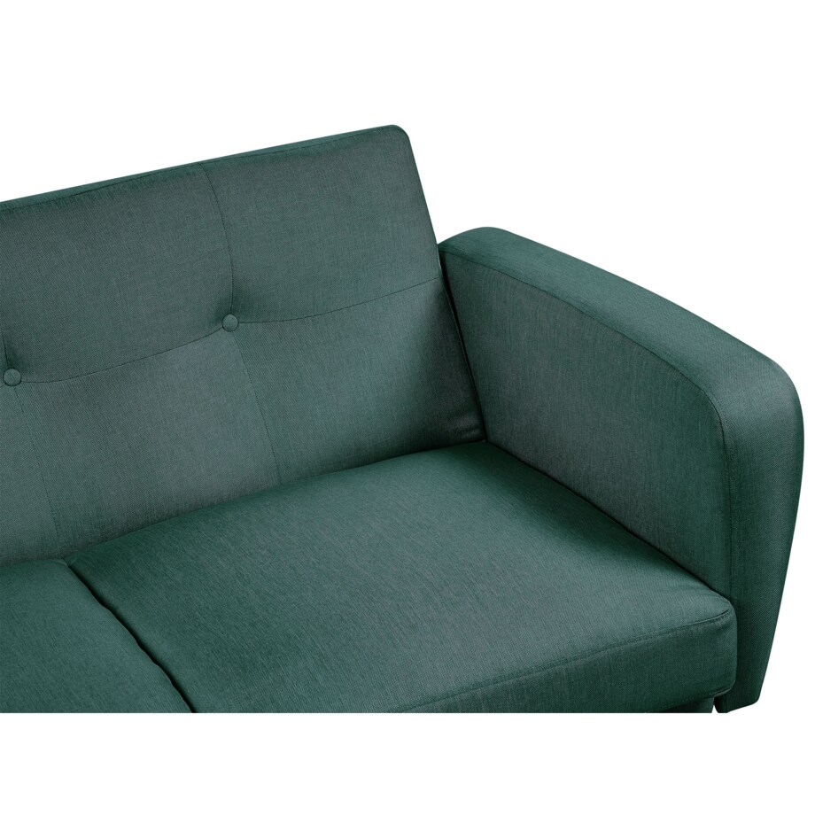 Sofa rozkładana 3-osobowa zielony FLORLI