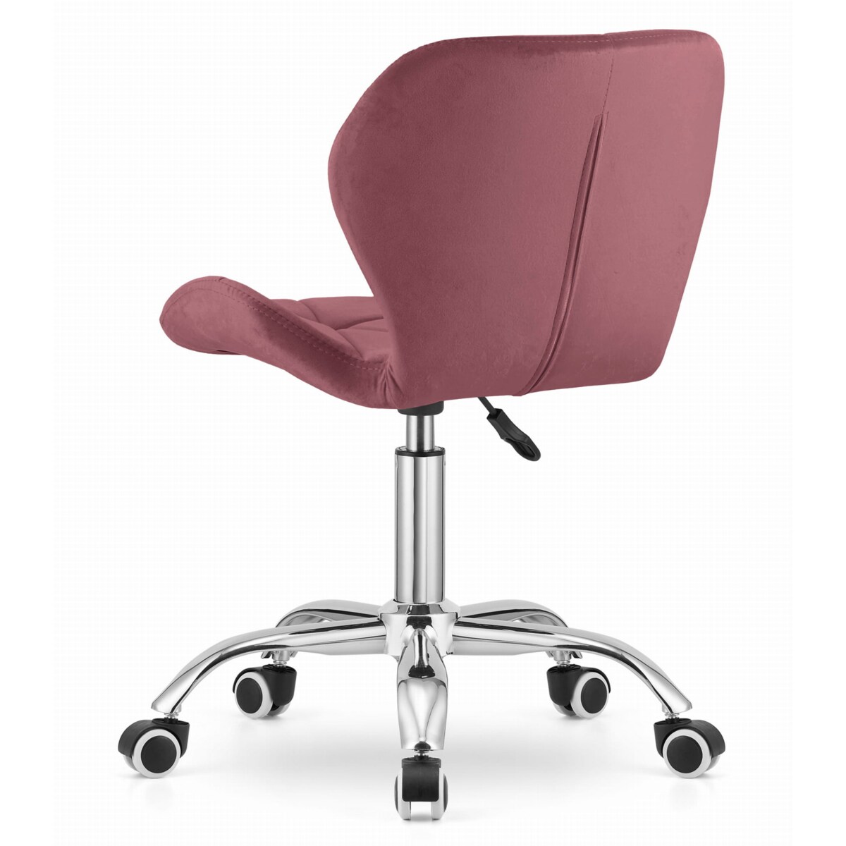 Krzesło Obrotowe Do Jadalni Kuchni Salonu gabinetu Aksami Ciemny Róż