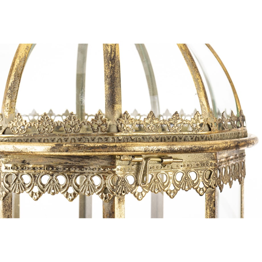 Lampiony latarnie 2 szt. złote 98x34x34 cm FANARIO