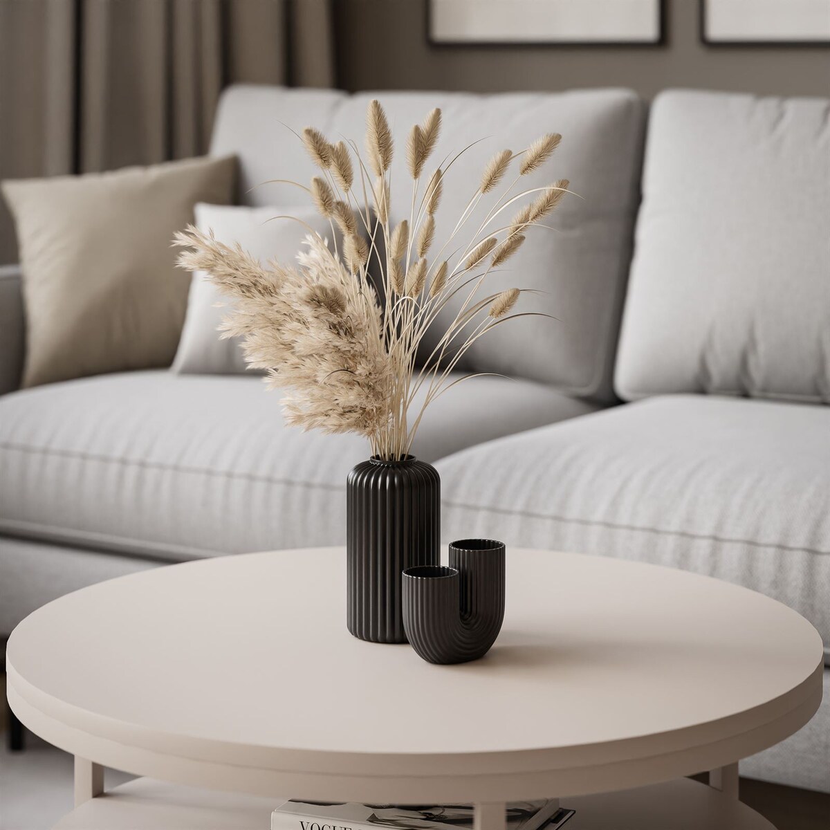 Stolik Kawowy CIRI SLIM z pólką kaszmir mat