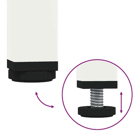 vidaXL Szafka RTV, biała, 101,5x39x43,5 cm, stal walcowana na zimno