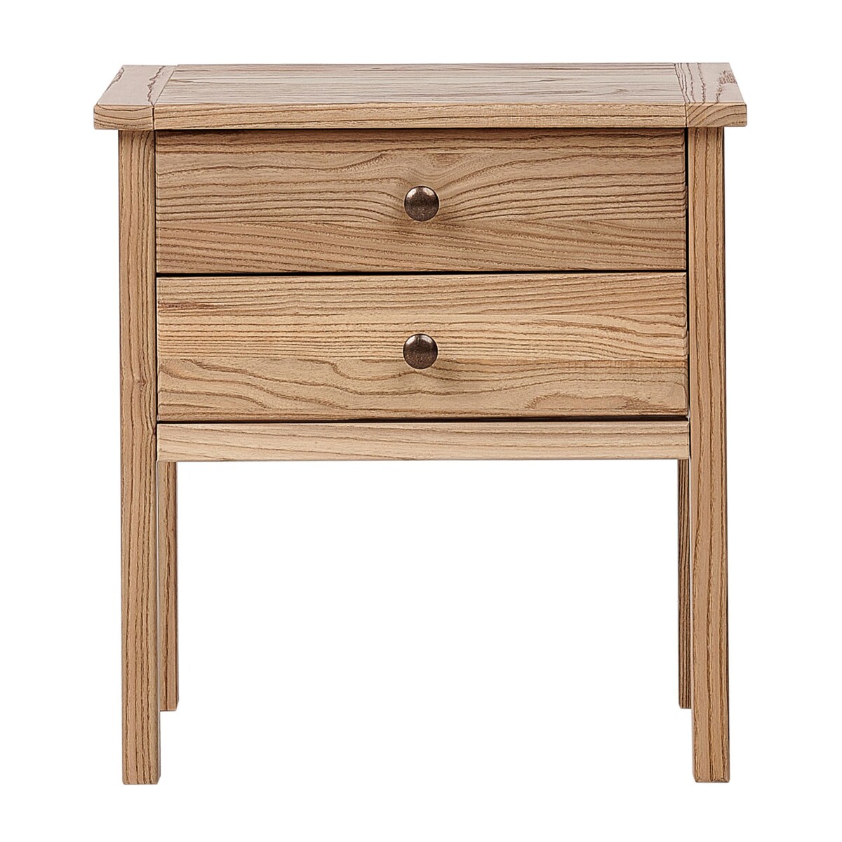Szafka nocna 2 szuflady Drewno Jasne drewno SALTON