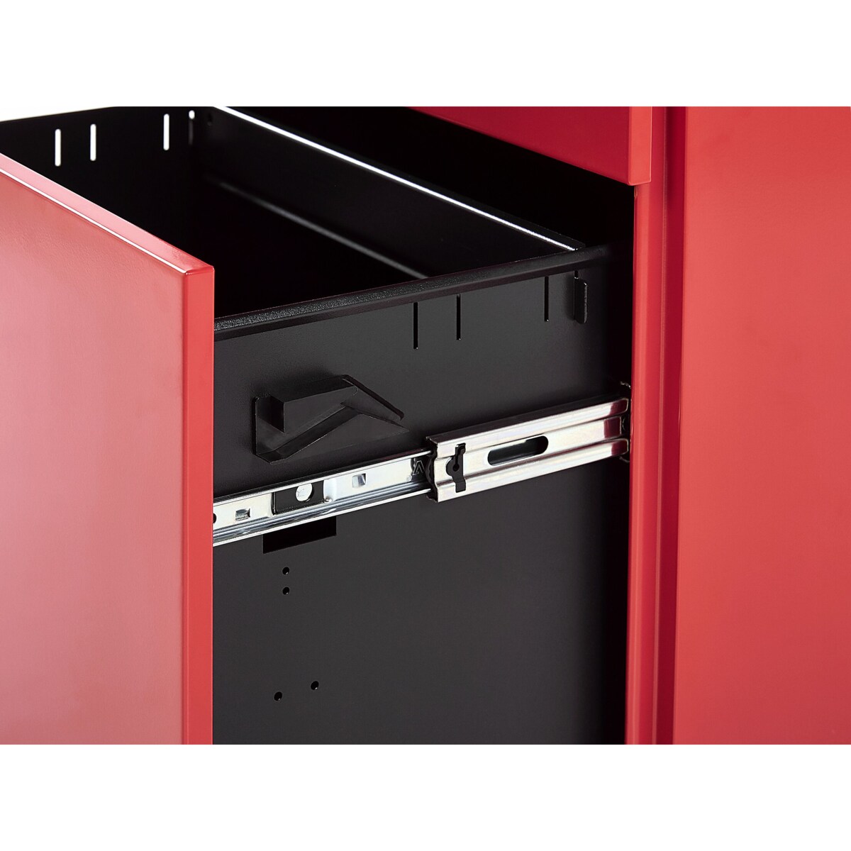 Szafka biurowa metalowa czerwona CAMI