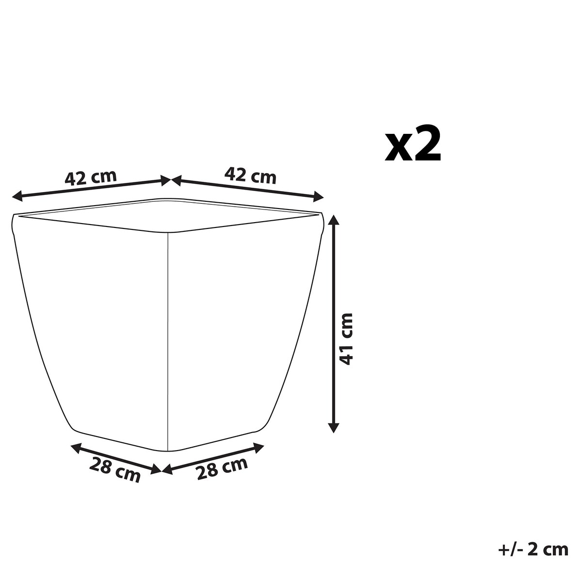 Zestaw 2 donic ASTRAS 42 cm Srebrny