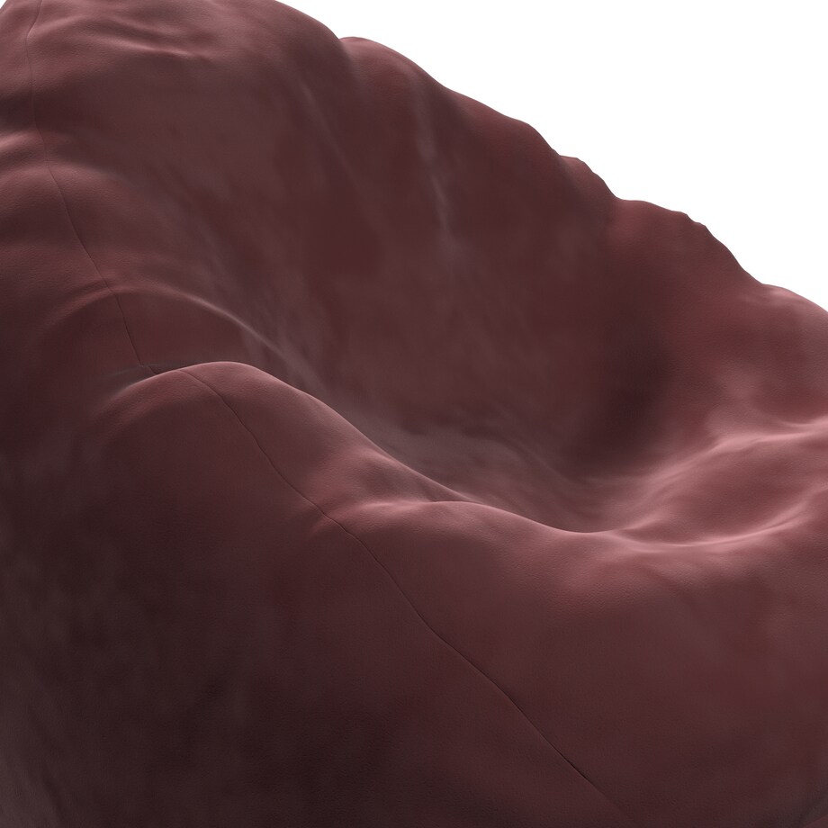 Worek do siedzenia Bowli, bordowy, Ø80 x 115 cm, Posh Velvet