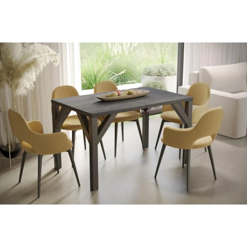 Stół rozkładany BALTIKA 130(240)x90 beton ciemny