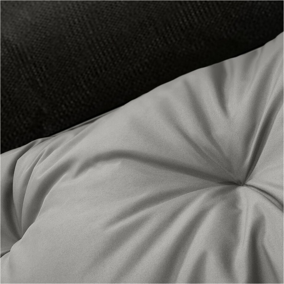 Legowisko Dla Psa Kanapa Posłanie Muszla 100X75 Cm Wodoodporne Poduszki Pikowane Szare