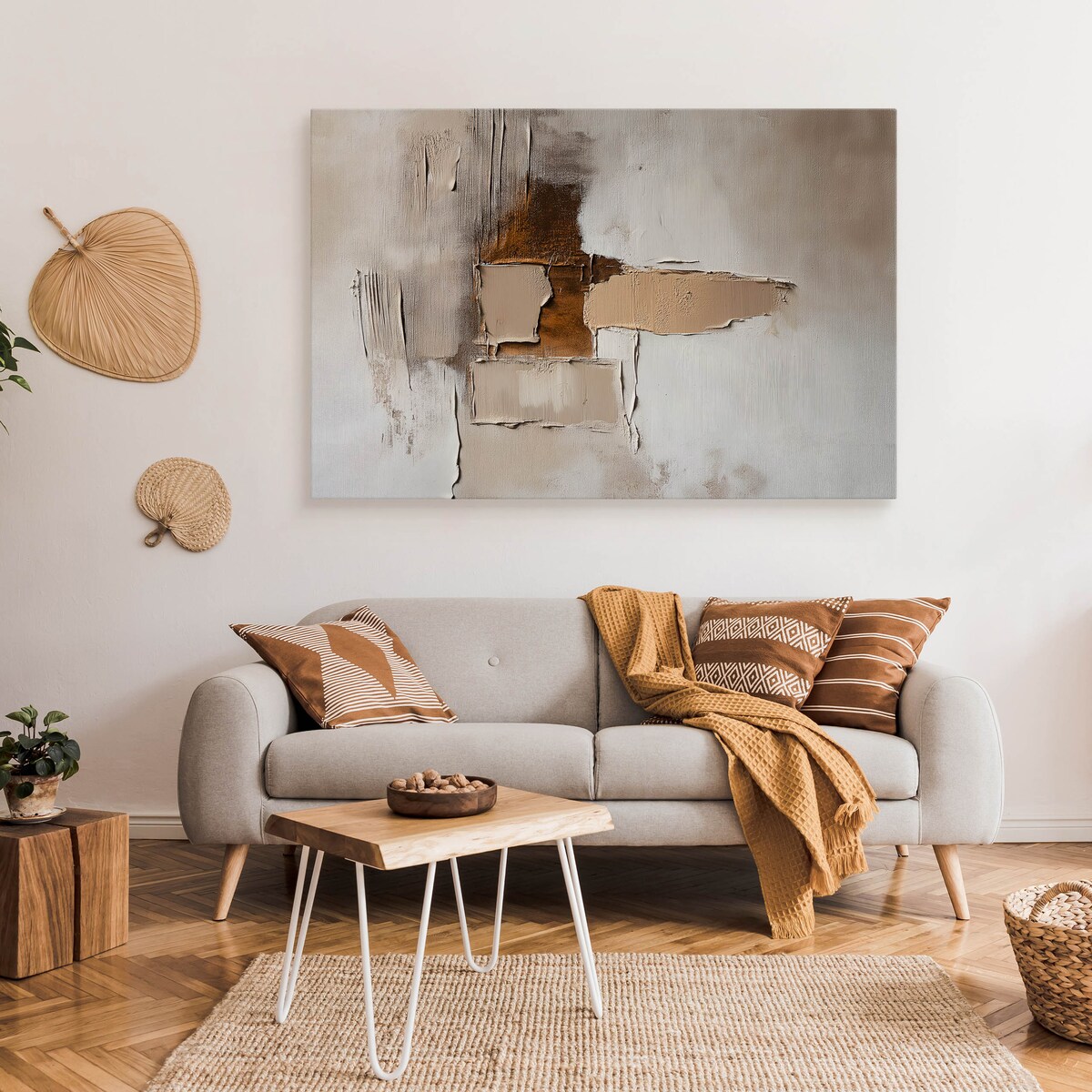 Obraz Canvas Do Salonu Abstrakcja Sztuka Współczesna Imitacja Farby 70x50cm