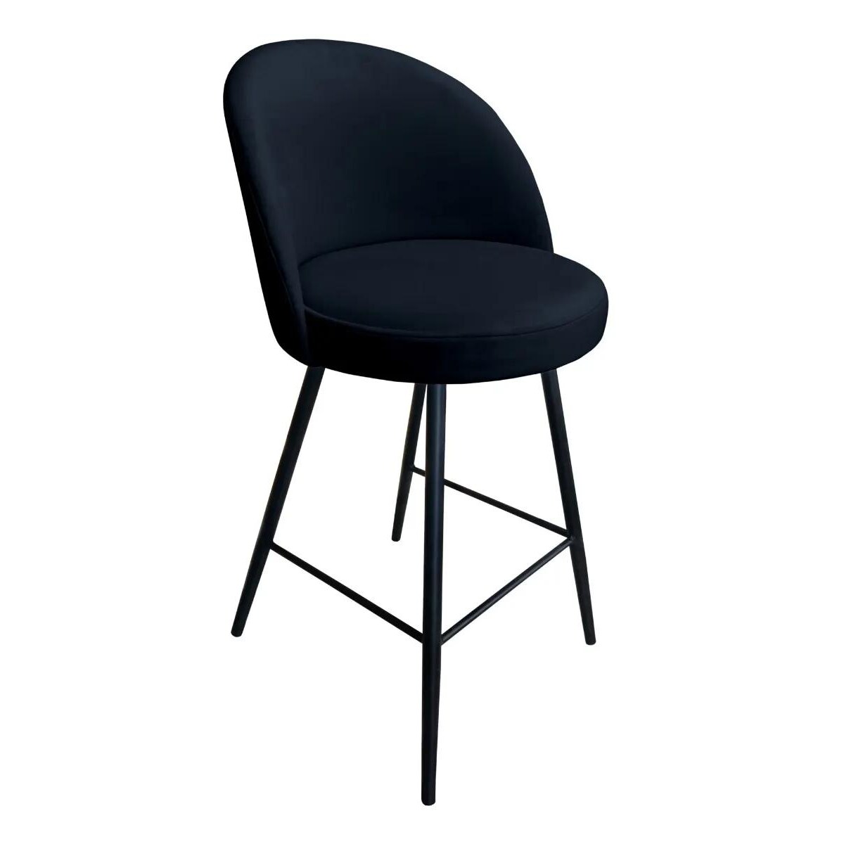 Hoker niski TANEW VELVET czarny